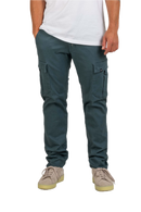 Reell Reflex Easy Cargo Steel Blue – tapered fit cargobroek in staalblauw Flex Twill met elastische tailleband en dubbele cargozakken