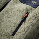 Dark Seas Hancock Custom Fleece black half-zip fleece pullover met borstlogo