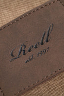 Reell Baggy Lichen Square Cord – baggy fit broek in groene corduroy met square ribstructuur en klassiek 5-pocket design