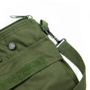 Rumble Helmet Backpack Green – groene polyester rugzak met helm-vak en verstelbare schouderbanden