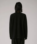 Former Merchandise Anderson LS Waffle Black – zwart longsleeve waffle-knit shirt met subtiele Former-branding