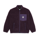 Polar Skate Co Kiki Jacket Dark Violet – donkerpaars katoen-twill jack met boxy fit en Polar-logo patch