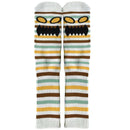 MONSTER FACE MINI STRIPES CREW SOCKS