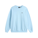 Vans Left Chest II Loose Crew Cloud Blue – lichtblauwe crewneck sweater met loose fit en subtiel Vans-logo