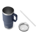 Bovenaanzicht Yeti Rambler 25 Oz Straw Mug – BPA-vrij rietjesdeksel en roestvrijstalen body