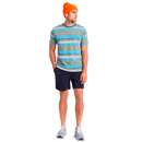 Brixton HILT ALTON S/S POCKET KNIT Aqua cloud wash voorkant outfit