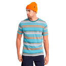 Brixton HILT ALTON S/S POCKET KNIT Aqua cloud wash voorkant