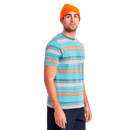 Brixton HILT ALTON S/S POCKET KNIT Aqua cloud wash zijkant