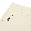 GX1000 Dimethyltryptamine Pants wit voorkant zakken close-up denim broek Revert95.com