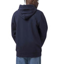 HUF MILTON ZIP-UP HOODIE Navy Blazer achterkant donker blauwe sweater Revert95.com