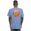 Santa cruz classic dot T-shirt achterkant lifestyle washed navy