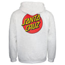 Santa Cruz skateboards classic dot zip hood achterkant athletic Heather product