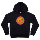 Santa Cruz Skateboards Youth Classic Dot Hood black voorkant