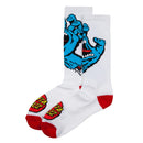 Santa Cruz skateboards screaming hand sokken wit