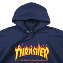Thrasher Flame Hooded Sweat navy