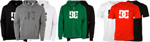 DC logo hoodies en t-shirts!