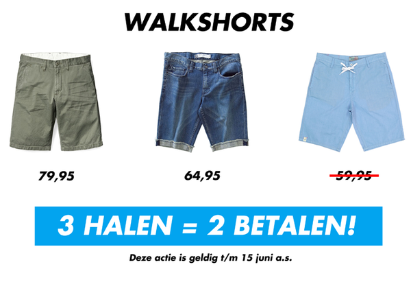 3 halen = 2 betalen!