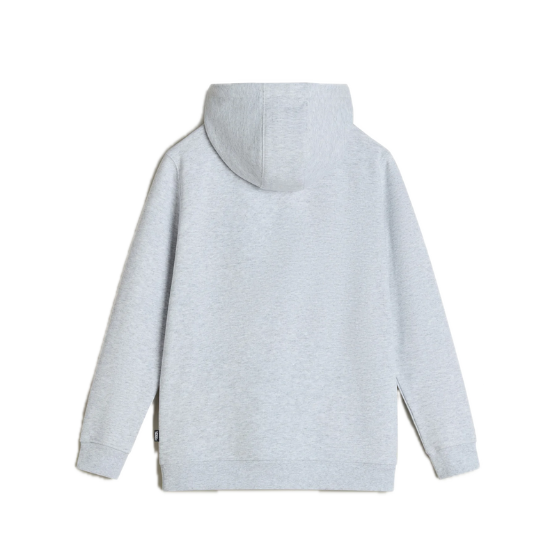 Vans Blocked Box Full Zip Hoodie Light Grey Heather – lichtgrijze hoodie met ritssluiting, capuchon en Vans Box-logo