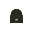 Obey Icon Eyes Beanie Kombu Green – groene gebreide muts met Obey Eyes-logo patch op de omslag