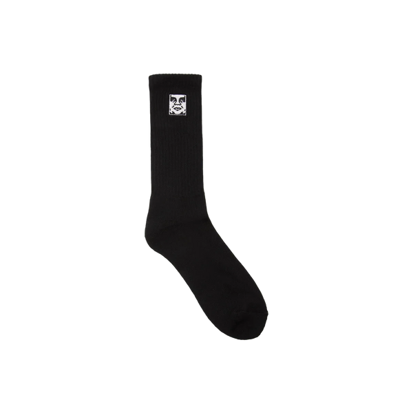 Obey Icon Face Socks – witte sokken van katoenmix met geborduurd Obey Face logo