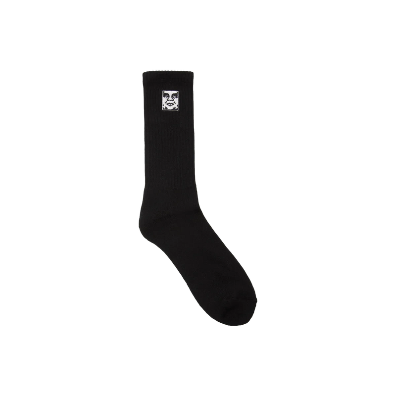 Obey Icon Face Socks – witte sokken van katoenmix met geborduurd Obey Face logo