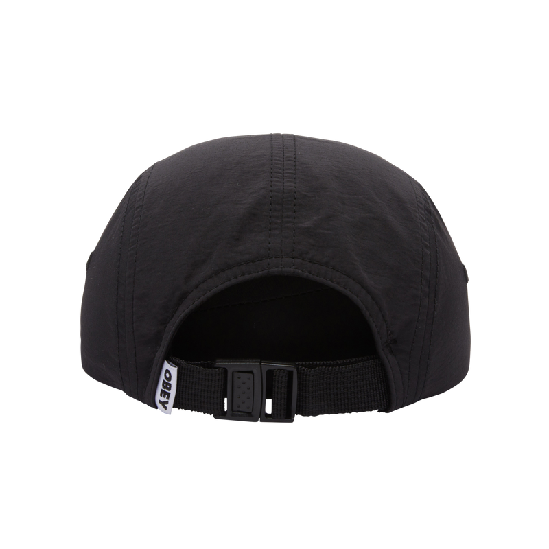 Obey bold nylon camp cap Black