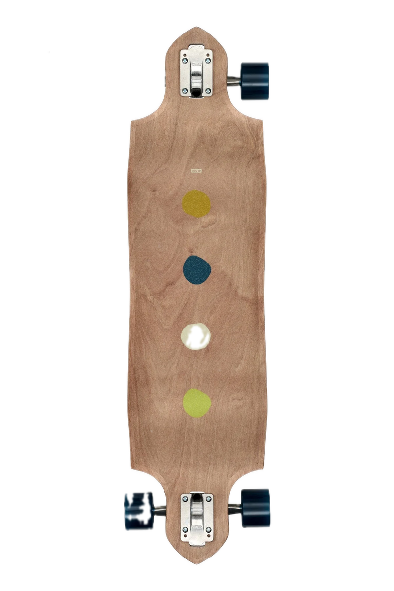 Globe Geminon Micro-Drop Dawn – micro-drop longboard met 8-laags esdoorn, Dawn-graphic, Tensor 180mm trucks en 69mm wielen