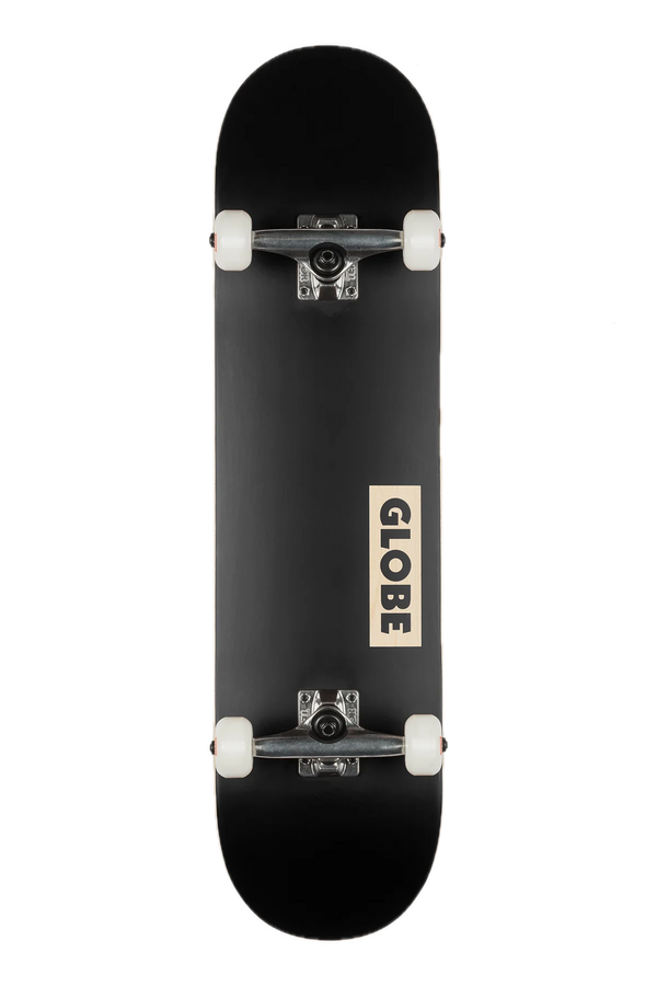 Globe Goodstock Complete Black – compleet skateboard van 7-laags esdoorn met zwart deck, Tensor trucks, 52mm wielen en ABEC-7 lagers