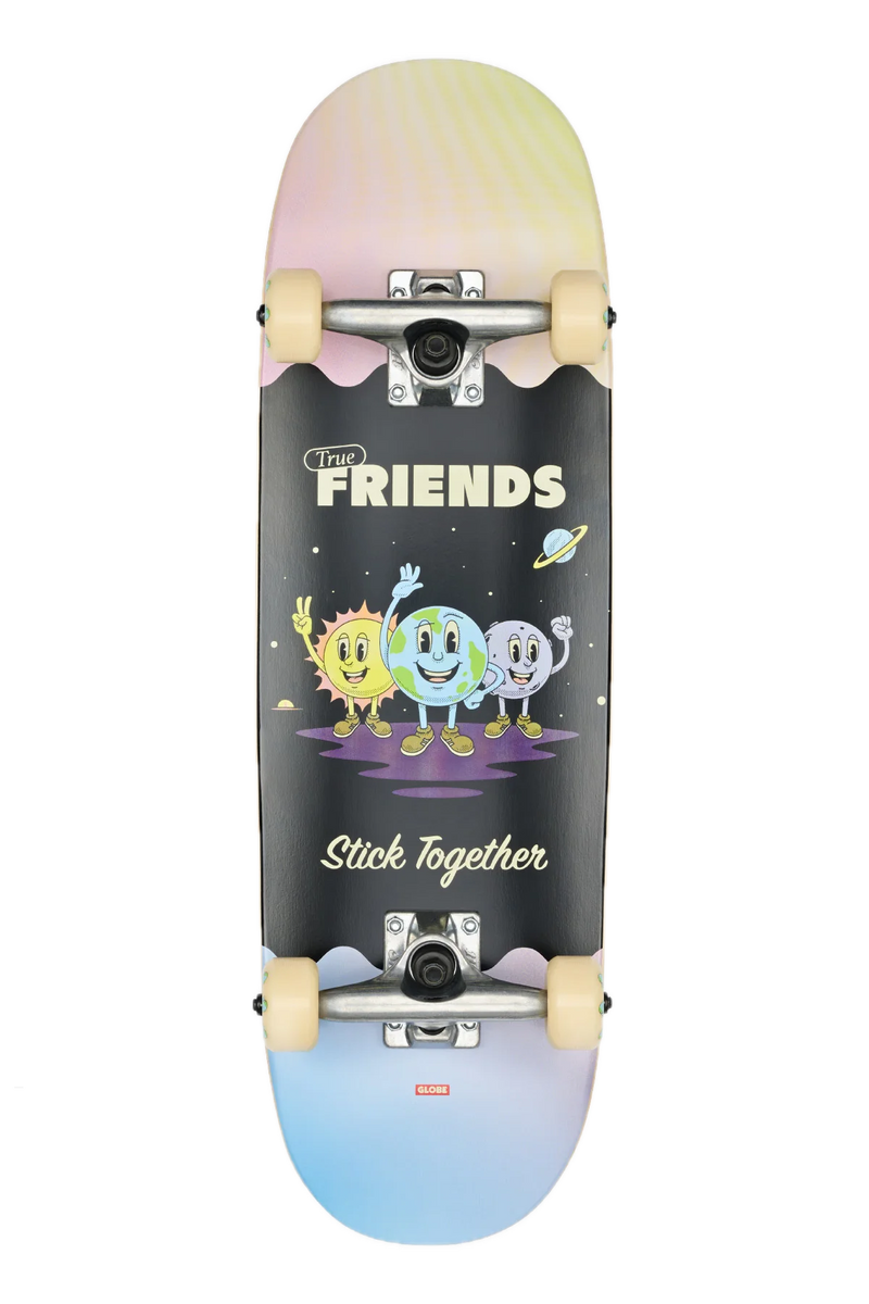 Globe Kids Wide Mini True Friends – compleet kinder-skateboard met True Friends-graphic, Tensor trucks en Globe 51mm wielen