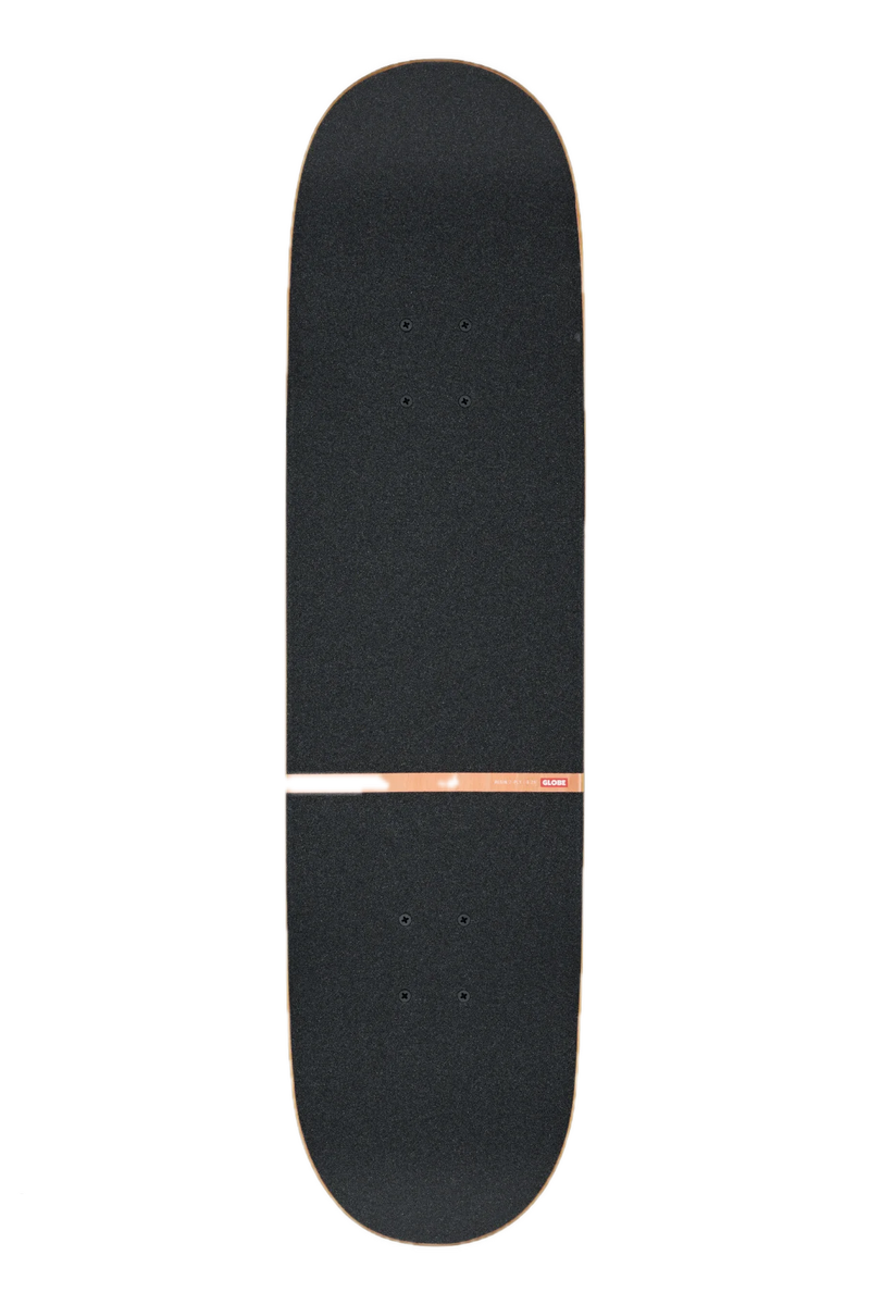 Globe G1 Visitation Terra Bay – skateboarddeck van 7-laags esdoorn met Visitation-graphic in aardse tinten en medium concave
