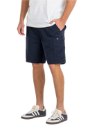 Reell Reflex Easy Cargo Short BR Midnight Indigo – comfortabele cargoshort met stretch, cargozakken en elastische tailleband in indigo blauw