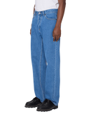 Obey Hardwork Denim Pants Light Indigo – straight leg jeans van 100% katoen in lichte blauwe denim