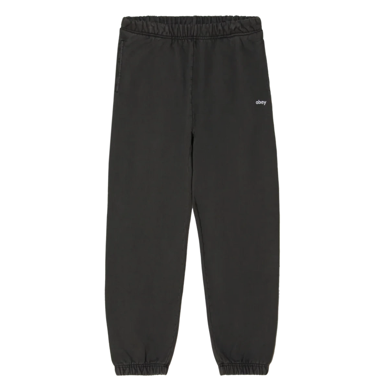 Obey Lowercase Pigment Sweatpants – katoenen jogger met pigment-dyed afwerking en Obey lowercase logo