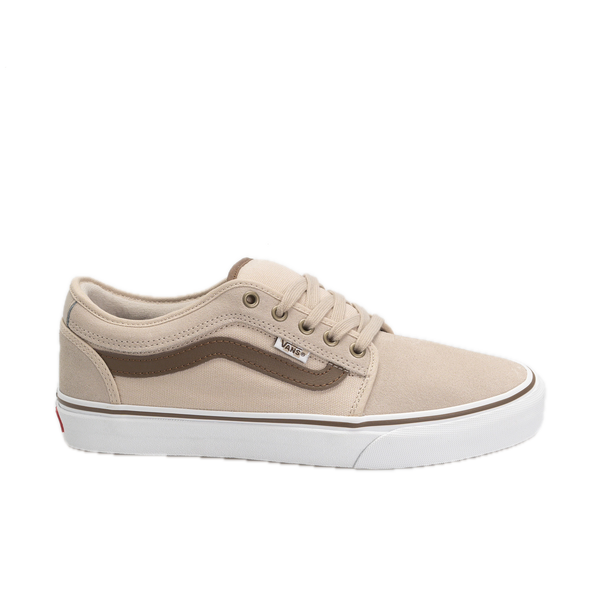 Vans Skate Chukka Low Sidestripe Espresso Khaki – lage skateschoen in bruin/khaki met sidestripe en wafelzool