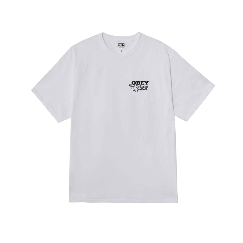 Koop de Obey civilization classic tee veilig en snel bij Revert 95 online of kom hem checken in de winkel in Haarlem.
