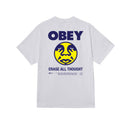 Obey Erase All Thought White Classic Tee – wit katoenen T-shirt met Erase All Thought graphic op borst en rug
