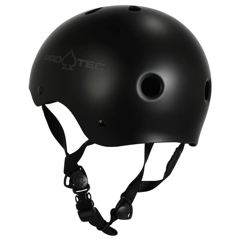 Pro-Tec Helmet Classic Cert Matte Black – gecertificeerde skatehelm met matte afwerking, ABS-schaal en EPS-voering