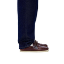 Clarks Originals Godney Boat British Tan Leather leren boat shoe in cognac kleur met rubber zool