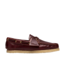 Clarks Originals Godney Boat British Tan Leather leren boat shoe in cognac kleur met rubber zool