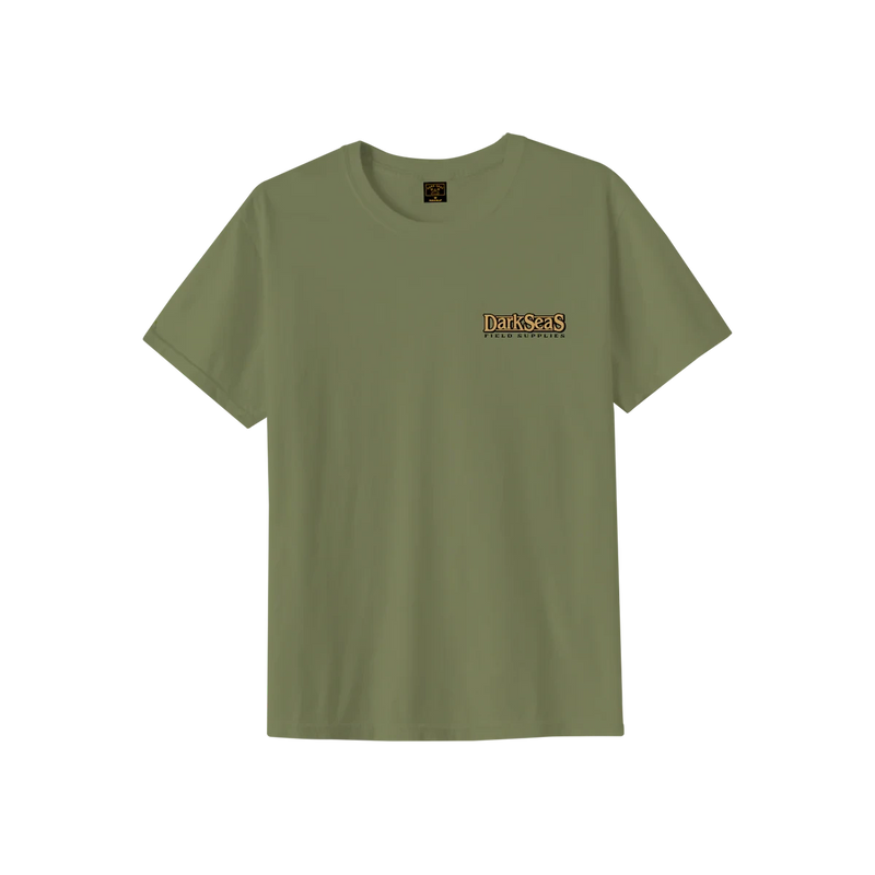Dark Seas Parklands Pigment Tee zwart pigment-dye t-shirt met maritieme graphic