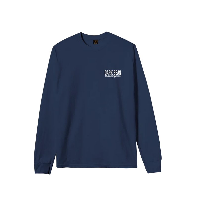 Dark Seas Nite Flyer Longsleeve Tee zwart shirt met rug- en sleeve-prints