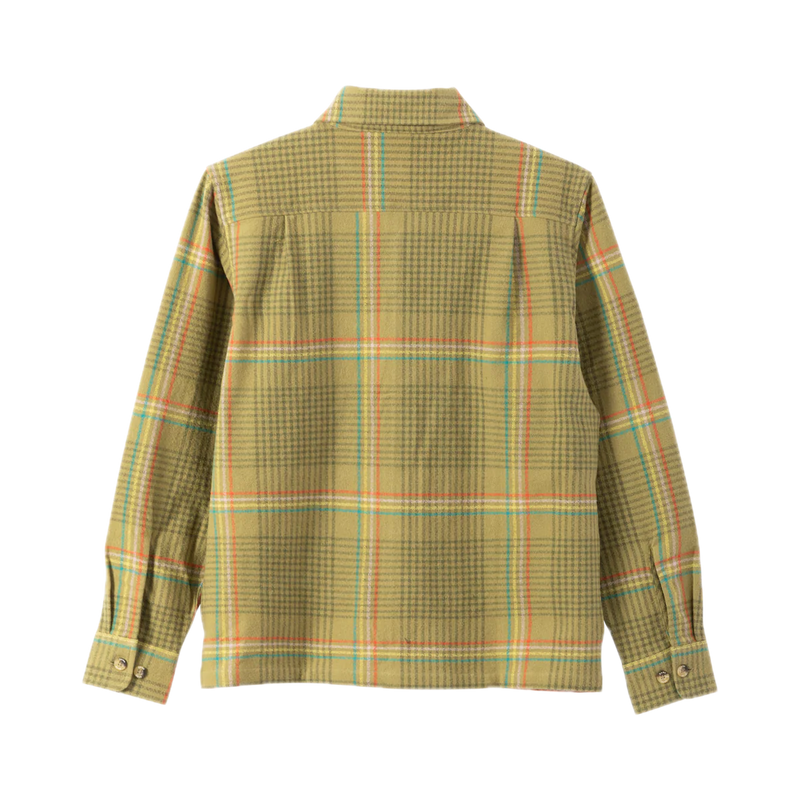 Dark Seas Blanton Flannel – langemouw flannel shirt met ruitpatroon en Dark Seas branding