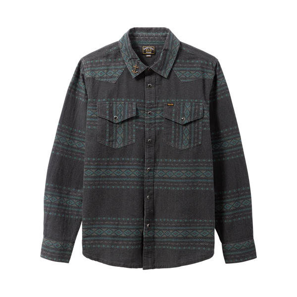 Dark Seas Austin Wovens geruit flanellen overhemd met button-up sluiting en borstzakje