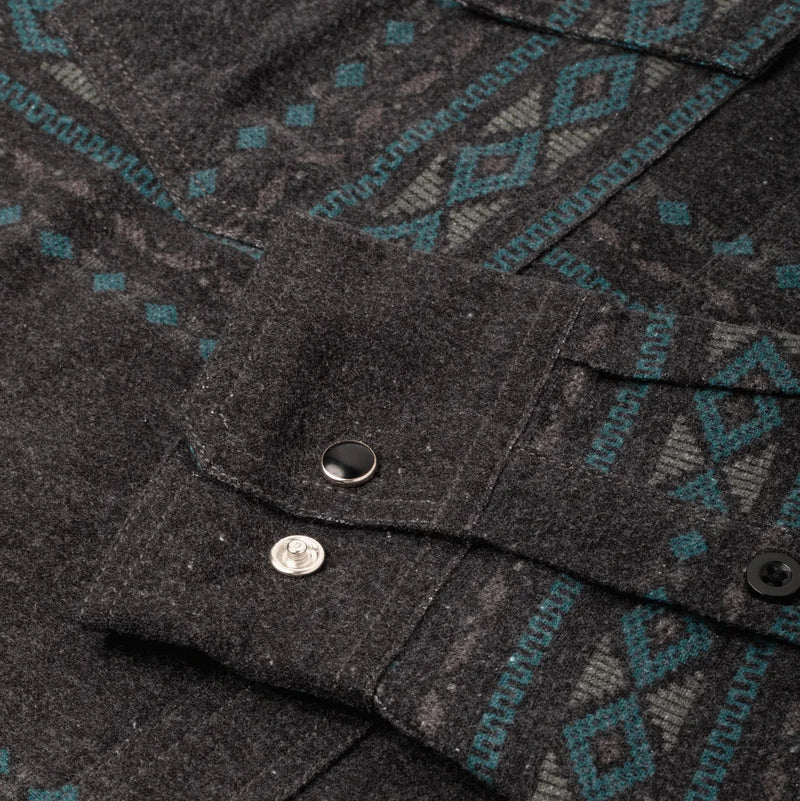Dark Seas Austin Wovens geruit flanellen overhemd met button-up sluiting en borstzakje