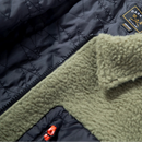 Dark Seas Hancock Custom Fleece black half-zip fleece pullover met borstlogo