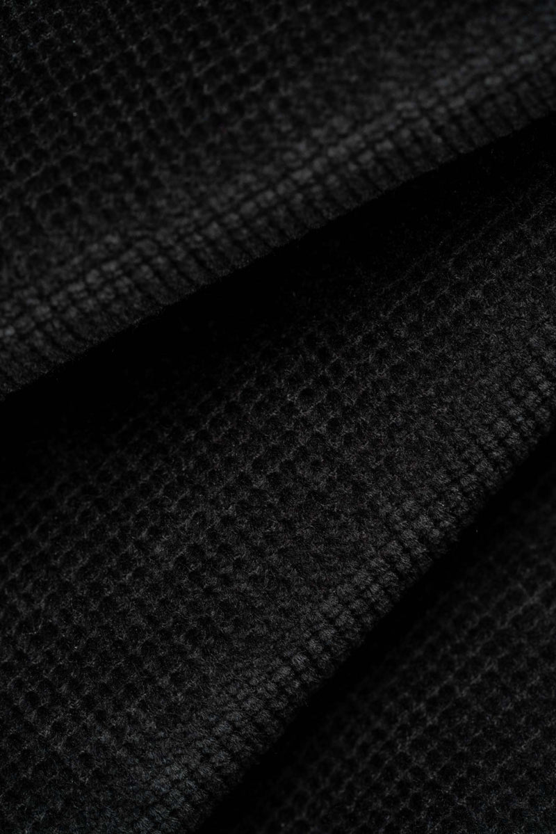 Reell Reflex Loose Chino Deep Black Square Cord – loose fit chino in diepzwarte corduroy met elastische tailleband en drawstring