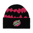 Santa Cruz Youth Slime Stripe Beanie – kinder beanie met kleurrijke strepen en Slime logo patch