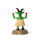 HUF x Thrasher Hula Goat – groene dansende geit met rieten rok op HUF THRASHER-basis, limited edition collab collectible