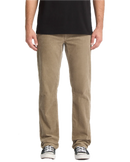 Volcom Solver 5 Pocket Corduroy Brindle – straight fit ribcord broek in brindle kleur met 5-pocket design en subtiele branding