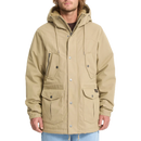 Volcom Starget 5K Parka Khaki – waterdichte parka in khaki met voering, capuchon, meerdere zakken en subtiele Volcom-branding